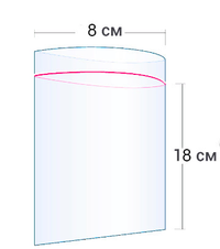 Пакет грипер Zip-Lock 8x18 см 100шт