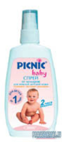 Спрей от комаров Picnic Baby 120 мл.