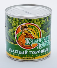 Горошек зеленый консервированный