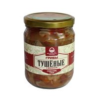 Грибы тушеные с фасолью