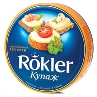 Сыр плавленый в секторах «Rokler»