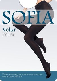 Черные теплые колготки «SOFIA»