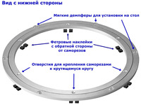 Механизм вращения центра стола ML-40