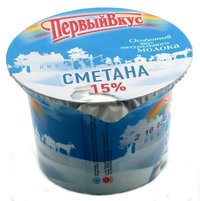 Сметана «Первый вкус» в пластиковых с...