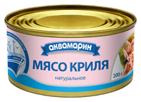 Мясо криля натуральное консервированное