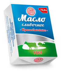 Масло сливочное ГОСТ 72,5% и 82,5%